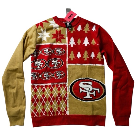 Foco NFL Other - San Francisco 49ers FOCO NFL Busy Block Ugly Sweater Size S NWT